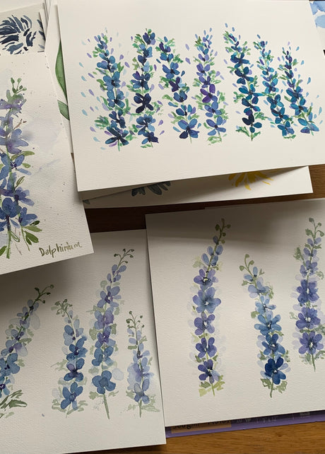 The Dancing Delphinium Collection