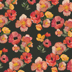 Ember Poppies Linen Dinner Napkins