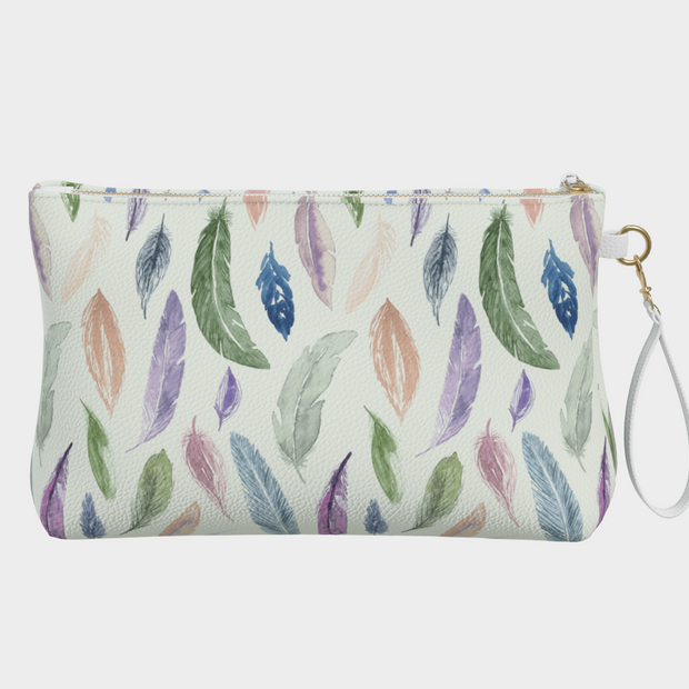 Clutch/Makeup bag with Featherlight pattern