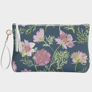 Vegan Leather Clutch & Makeup Bag – Airy Cosmos