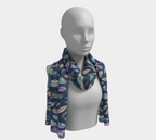 Scarf & Shawl in Featherlight Navy