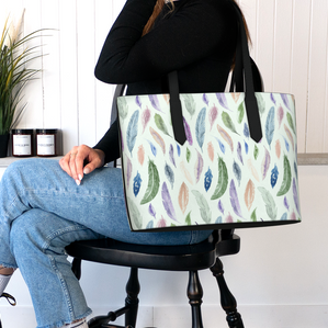 Vegan Leather Carryall — Boho Feathers