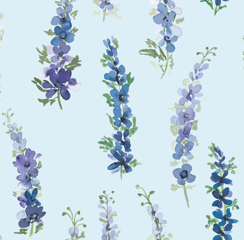 Draped Kimono – Delphinium Barely Blue