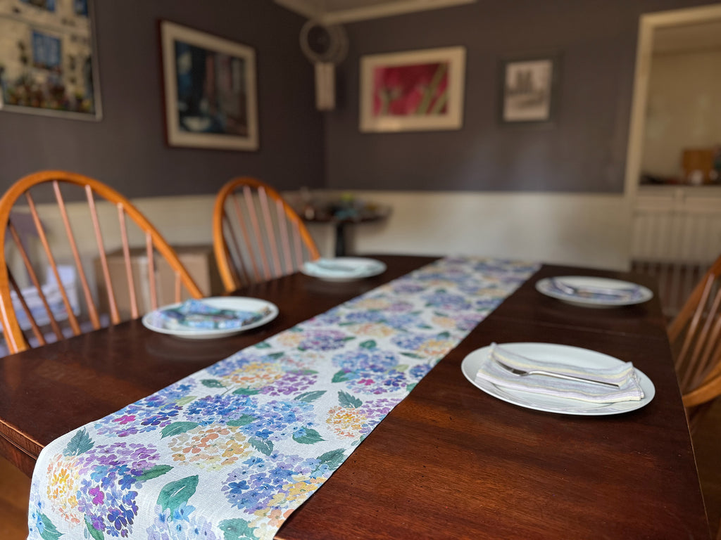 Endless Hydrangea Table Runner