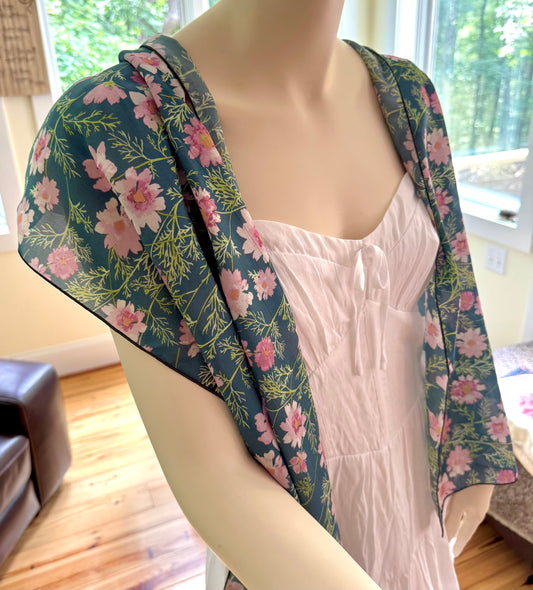 Scarf & Shawl in Airy Cosmos