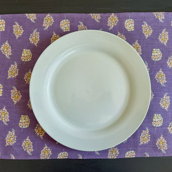 golden hydrangea blooms european linen placemats