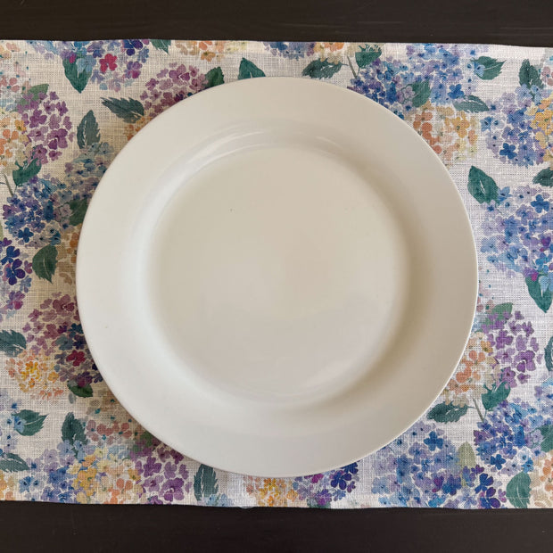 endless hydrangea european linen placemats