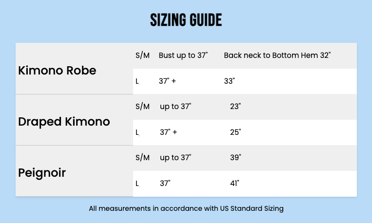 Kimono Robe — Dancing Delphinium in Barely Blue