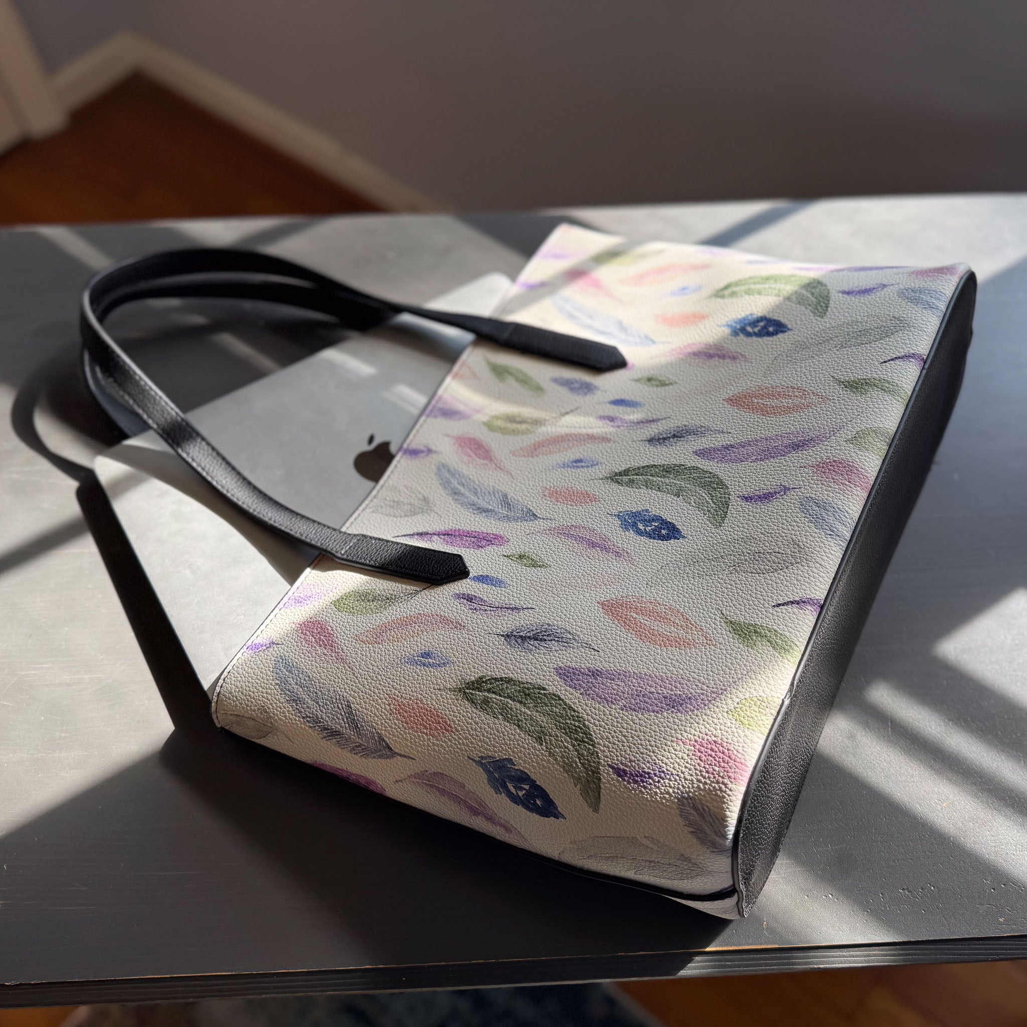 featherlight carryall in vegan leather