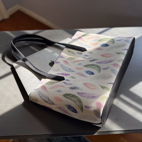 featherlight carryall in vegan leather