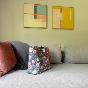 Vegan Leather Carryall Tote – Airy Cosmos