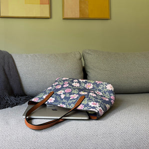 Vegan Leather Carryall Tote – Airy Cosmos