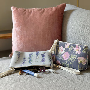 Vegan Leather Clutch & Makeup Bag – Airy Cosmos