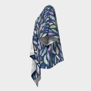 Draped Kimono — Featherlight on Navy