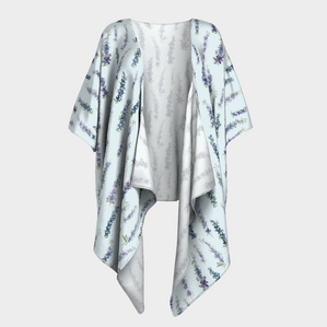 Draped Kimono – Delphinium Barely Blue