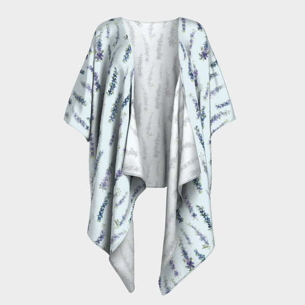 Draped Kimono – Delphinium Barely Blue