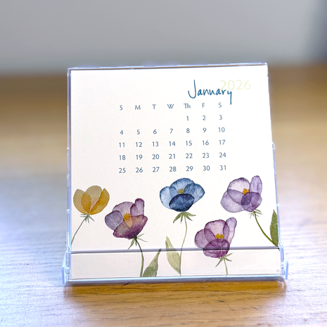 2026 mini desk calendar