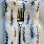 Dancing Delphinium Linen Napkins