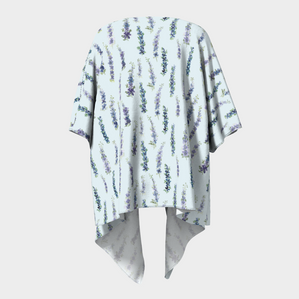 Draped Kimono – Delphinium Barely Blue