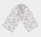 Scarf & Shawl in Dancing Delphinium