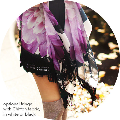 Draped Kimono – Delphinium Barely Blue