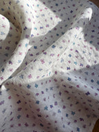 Mini Hydrangea Blossoms Linen Tea Towel