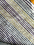 Hydrangea Light Stripes Linen Tea Towel