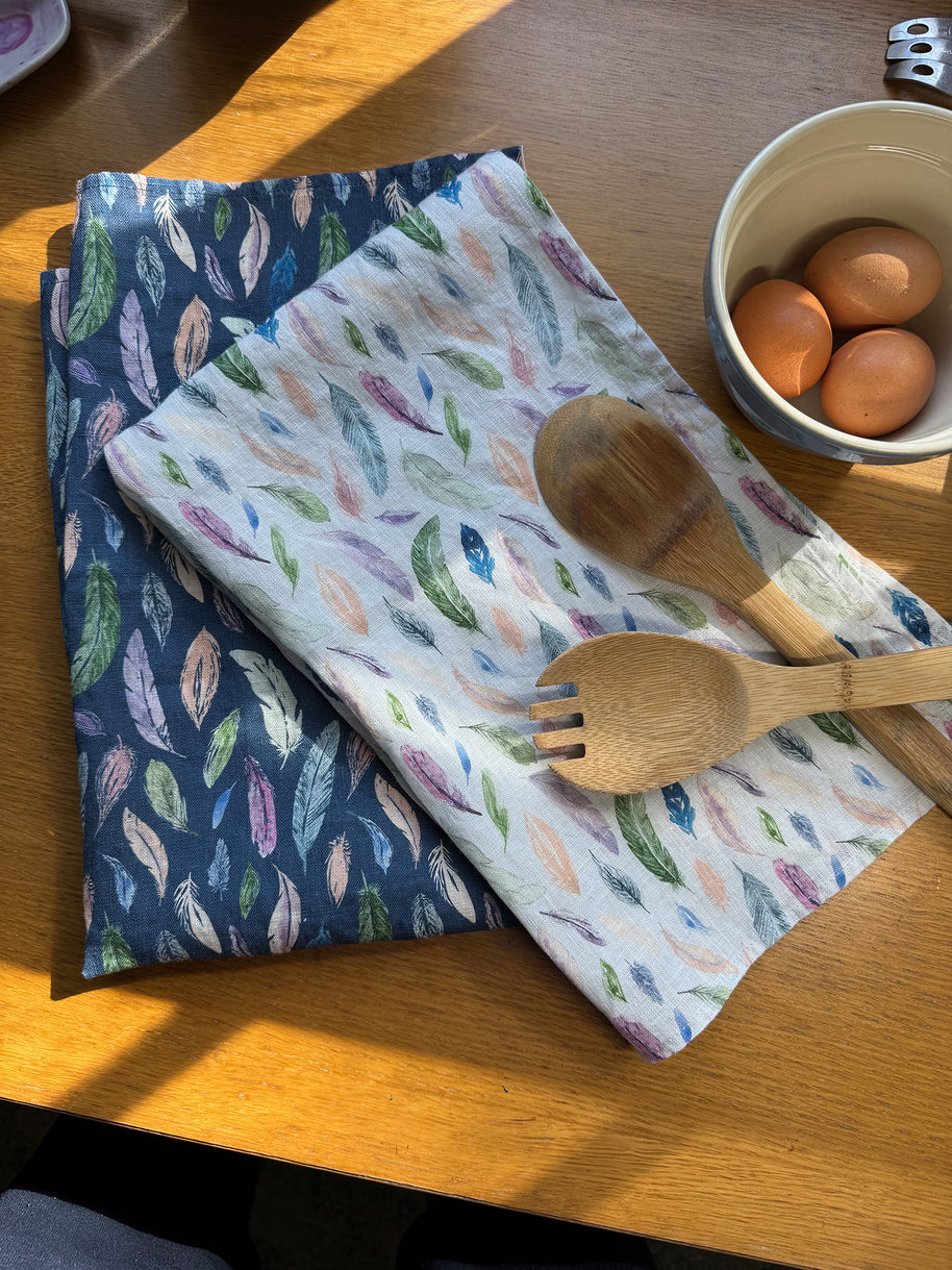 featherlight linen tea towel